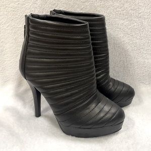 Black platform Moto boots size 7W torrid